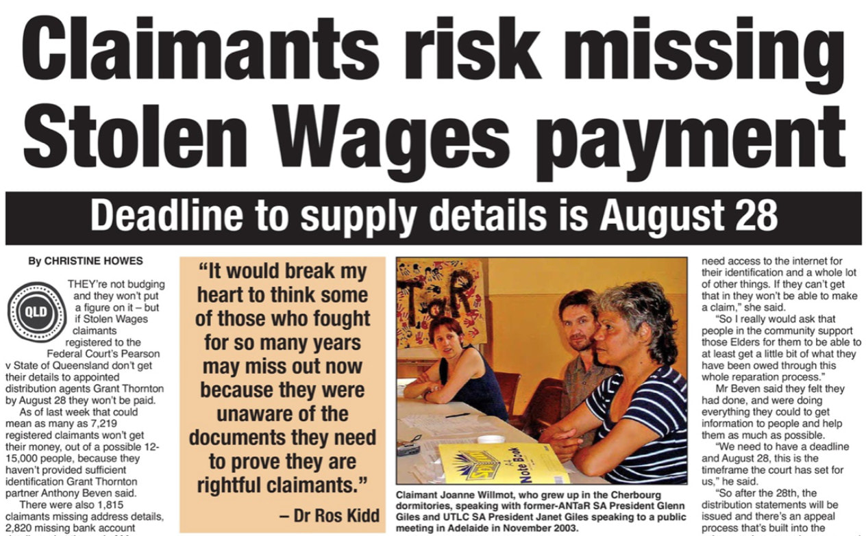 Stolen Wages Class Action Settlement